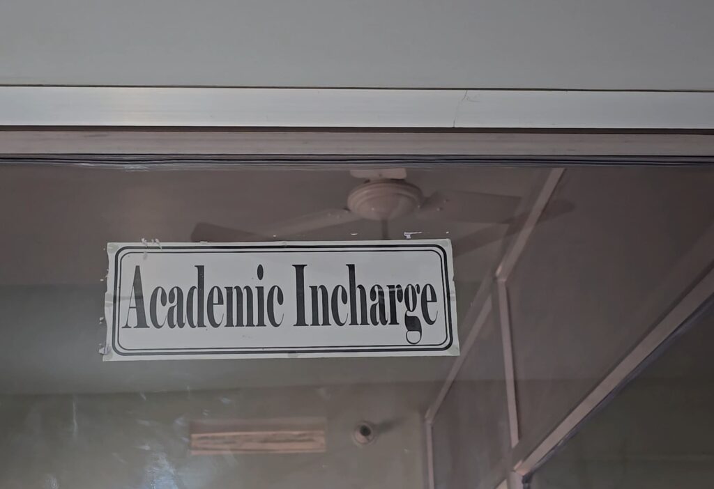 Academic Incharge
