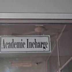 Academic Incharge
